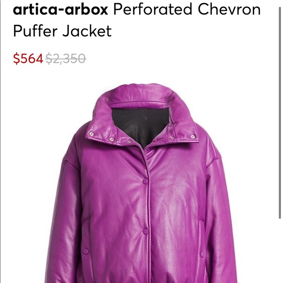 Artica-Arbox Perforated Chevron Puffer Jacket - Picture 4 of 4